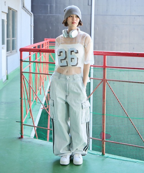 PBLIM（ページボーイリム）の「PBLIM/チュールナンバートップス（その他トップス・レディース・ブラック/オフホワイト・FREE）」の6枚目の写真