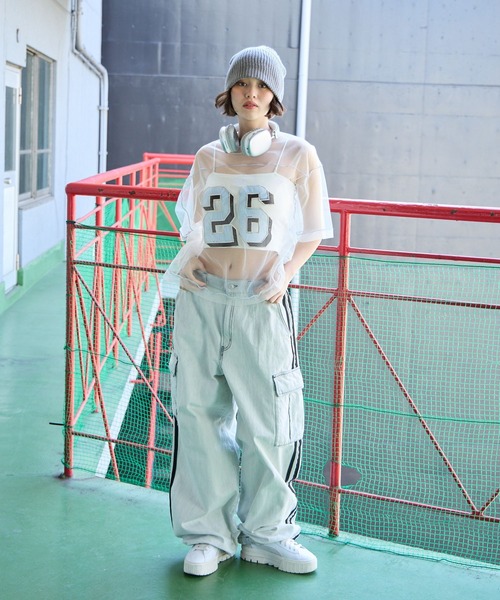 PBLIM（ページボーイリム）の「PBLIM/チュールナンバートップス（その他トップス・レディース・ブラック/オフホワイト・FREE）」の7枚目の写真