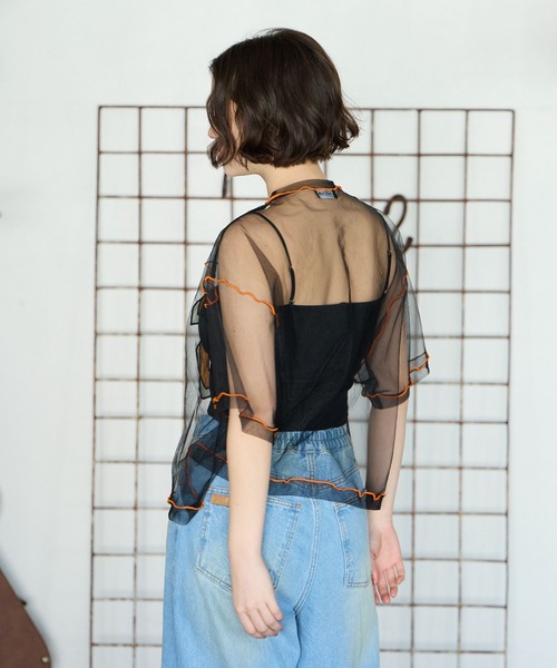 PBLIM（ページボーイリム）の「PBLIM/チュールナンバートップス（その他トップス・レディース・ブラック/オフホワイト・FREE）」の17枚目の写真