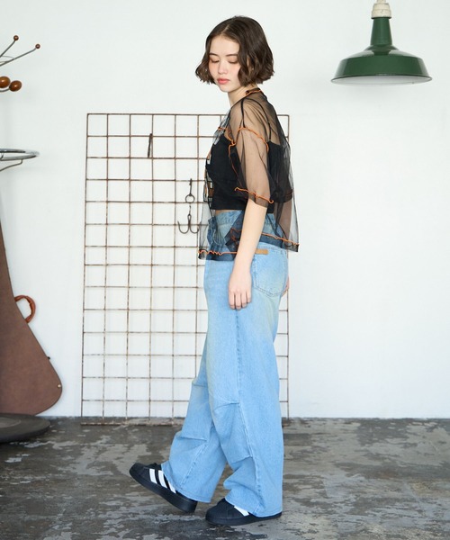 PBLIM（ページボーイリム）の「PBLIM/チュールナンバートップス（その他トップス・レディース・ブラック/オフホワイト・FREE）」の21枚目の写真