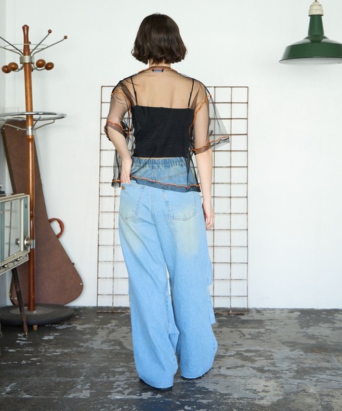 PBLIM（ページボーイリム）の「PBLIM/チュールナンバートップス（その他トップス・レディース・ブラック/オフホワイト・FREE）」の22枚目の写真