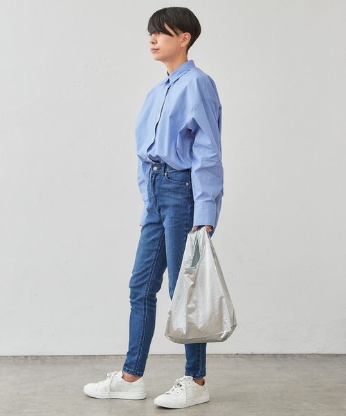 Actually（アクチュアリー）の「エコバッグS 巾着付き（エコバッグ/サブバッグ・レディース・ピンク/ラベンダー/シルバー/イエロー/チェック・フリー）」の19枚目の写真