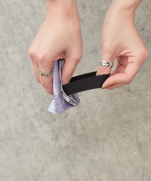 Actually（アクチュアリー）の「エコバッグS 巾着付き（エコバッグ/サブバッグ・レディース・ピンク/ラベンダー/シルバー/イエロー/チェック・フリー）」の14枚目の写真