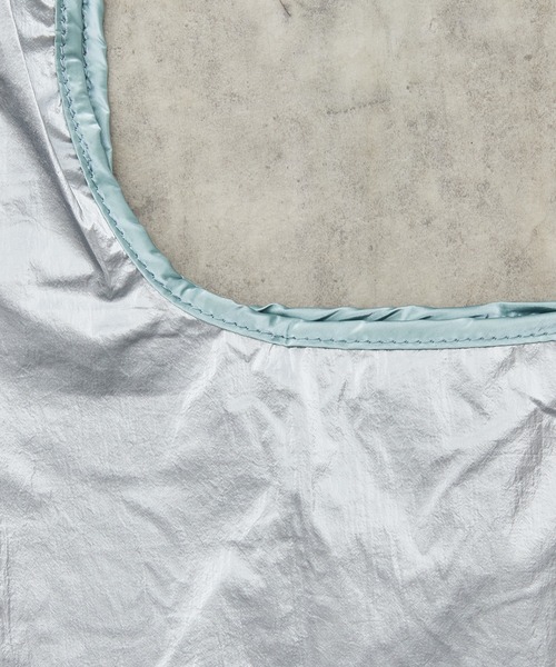 Actually（アクチュアリー）の「エコバッグS 巾着付き（エコバッグ/サブバッグ・レディース・ピンク/ラベンダー/シルバー/イエロー/チェック・フリー）」の21枚目の写真