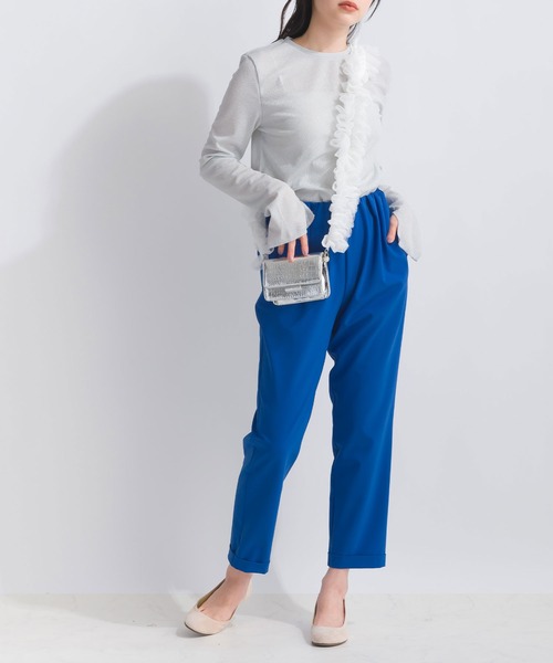 PICCIN（ピッチン）の「チュールフリルスマホショルダー（スマホケース/カバー・レディース・ホワイト/ブラック/グレー・FREE）」の16枚目の写真