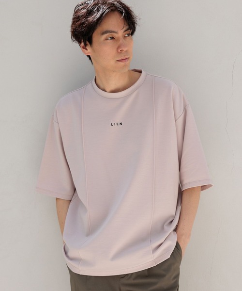 LAKOLE(ラコレ)の「ピンタックロゴ半袖T / 108805(Tシャツ/カットソー・メンズ・ホワイト/ダークオリーブ/ブラック/ピンク・LARGE/MEDIUM)」の4枚目の写真