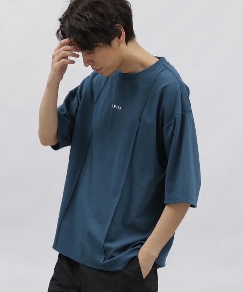 LAKOLE(ラコレ)の「ピンタックロゴ半袖T / 108805(Tシャツ/カットソー・メンズ・ホワイト/ダークオリーブ/ブラック/ピンク・LARGE/MEDIUM)」の11枚目の写真