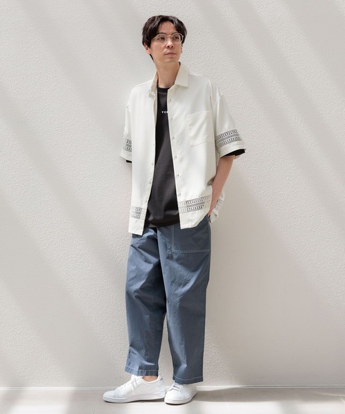 LAKOLE(ラコレ)の「ピンタックロゴ半袖T / 108805(Tシャツ/カットソー・メンズ・ホワイト/ダークオリーブ/ブラック/ピンク・LARGE/MEDIUM)」の6枚目の写真