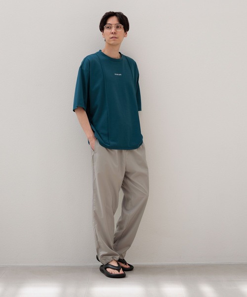 LAKOLE(ラコレ)の「ピンタックロゴ半袖T / 108805(Tシャツ/カットソー・メンズ・ホワイト/ダークオリーブ/ブラック/ピンク・LARGE/MEDIUM)」の7枚目の写真