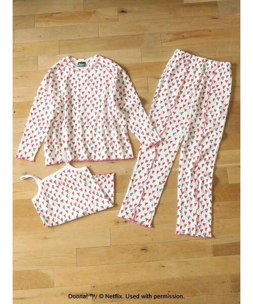 Green Parks(グリーンパークス)の「●DOONA! ハートptワッフルキャミ(インナーウェア/肌着・レディース・レッド/ブラック・FREE)」の13枚目の写真