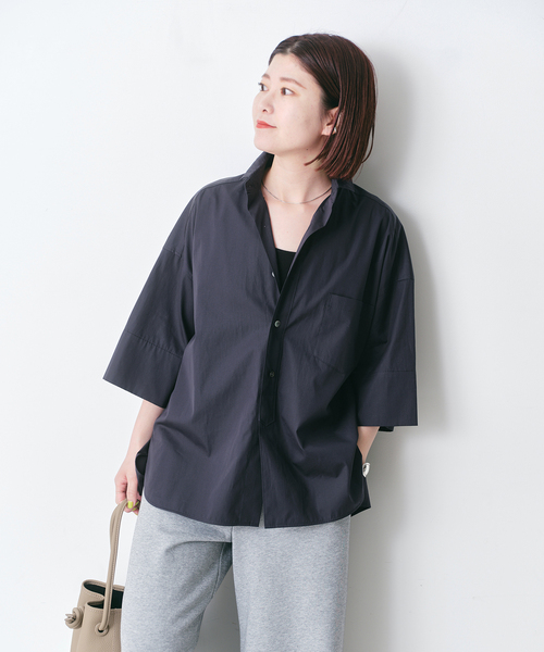 ★ ゆきち ★ TICCA ティッカ　スクエア半袖ダブルカフスシャツ 0143577217b2515a8523a0e2264819