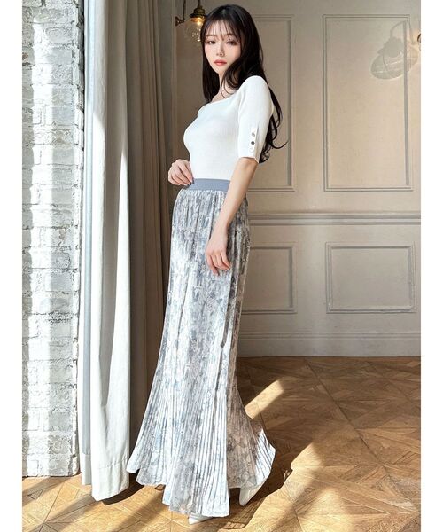 大きいサイズ スカート　プリーツ　シアー　レディース 春夏　 新品 　ロング セール】シアープリーツロングスカート（スカート）｜RESEXXY