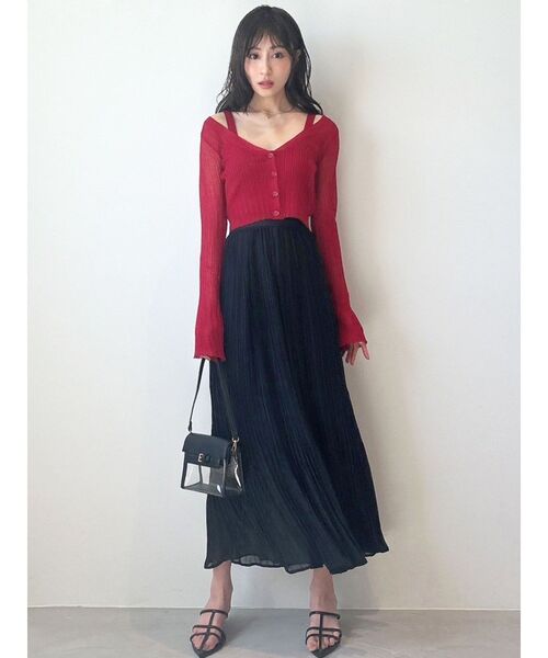 RESEXXY（リゼクシー）の「シアープリーツロングスカート（スカート・レディース・その他1/ホワイト/ブラック・FREE）」の17枚目の写真