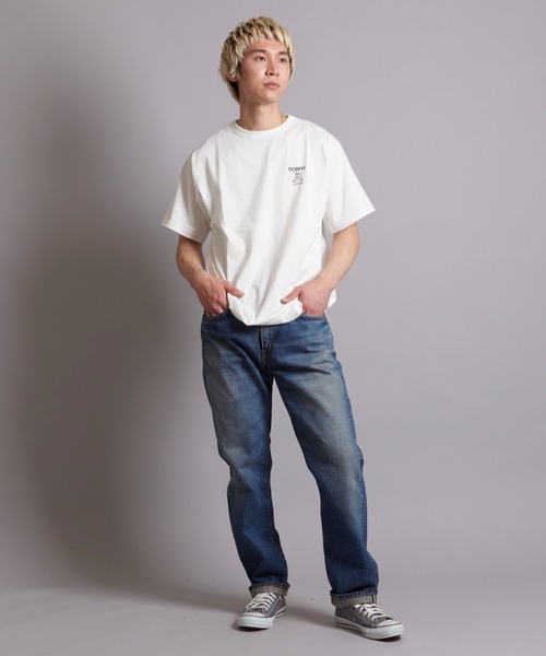 schott（ショット）の「SCHOTT-T-SHIRT GIRLS WITH BULLDOG（Tシャツ/カットソー・メンズ・ホワイト/ブラック・L/XL/M）」の12枚目の写真