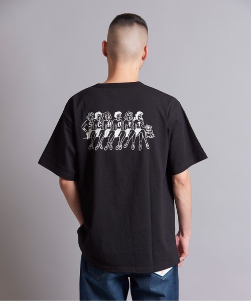 schott（ショット）の「SCHOTT-T-SHIRT GIRLS WITH BULLDOG（Tシャツ/カットソー・メンズ・ホワイト/ブラック・L/XL/M）」の22枚目の写真