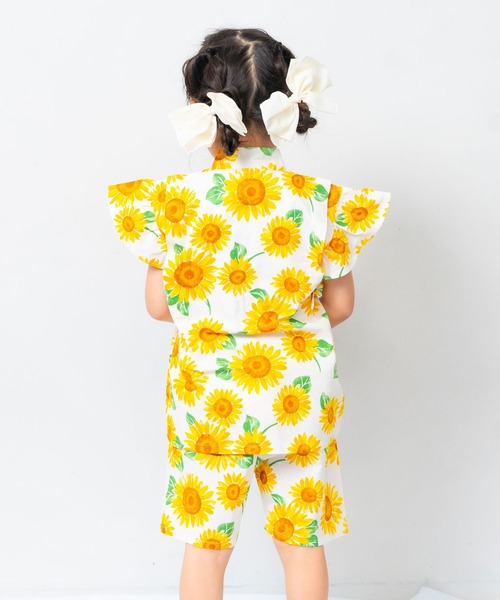 SKAPE（エスケープ）の「ﾌﾘｿﾃﾞ甚平ｽｰﾂ（浴衣・キッズ・ブルー/アイボリー/ピンク/ホワイト/ネイビー/パープル・130cm/120cm/110cm/100cm/90cm）」の9枚目の写真