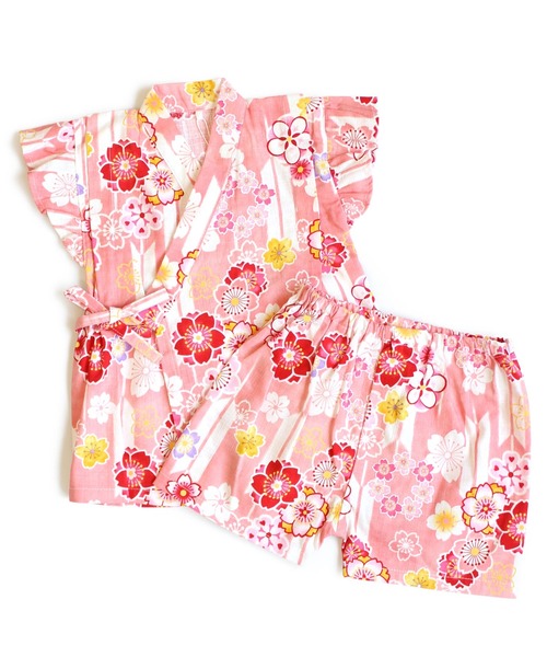 SKAPE（エスケープ）の「ﾌﾘｿﾃﾞ甚平ｽｰﾂ（浴衣・キッズ・ブルー/アイボリー/ピンク/ホワイト/ネイビー/パープル・130cm/120cm/110cm/100cm/90cm）」の17枚目の写真