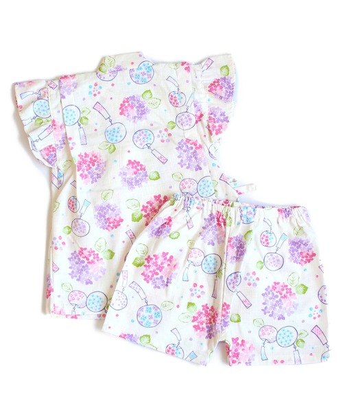 SKAPE（エスケープ）の「ﾌﾘｿﾃﾞ甚平ｽｰﾂ（浴衣・キッズ・ブルー/アイボリー/ピンク/ホワイト/ネイビー/パープル・130cm/120cm/110cm/100cm/90cm）」の18枚目の写真