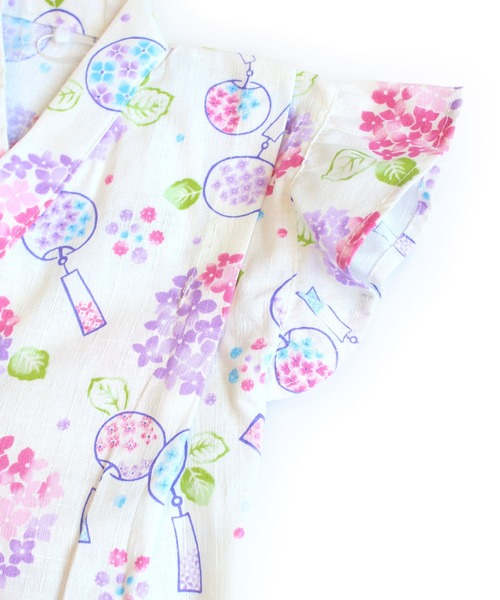 SKAPE（エスケープ）の「ﾌﾘｿﾃﾞ甚平ｽｰﾂ（浴衣・キッズ・ブルー/アイボリー/ピンク/ホワイト/ネイビー/パープル・130cm/120cm/110cm/100cm/90cm）」の19枚目の写真