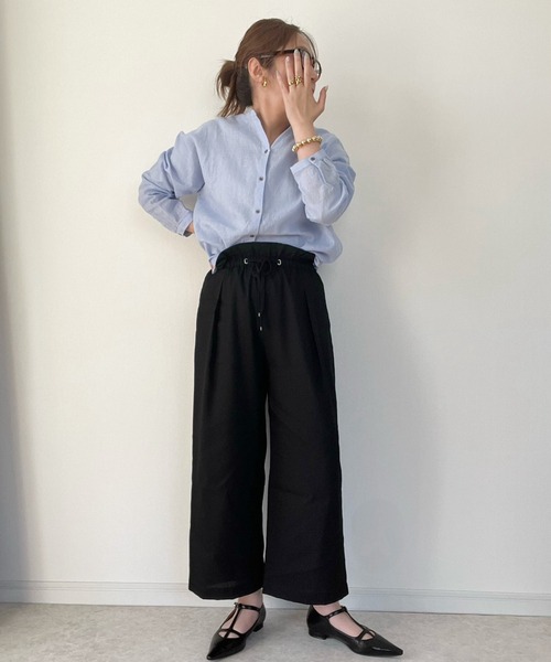 LBC(エルビーシー)の「ウエストシャーリングワイドパンツ(その他パンツ・レディース・ライトグレー/グリーン/ベージュ/ブラック・M/L)」の20枚目の写真