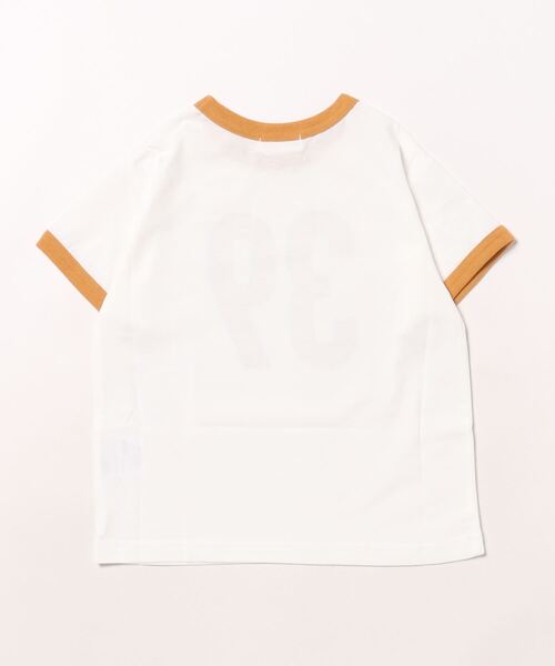 b・ROOM（ビールーム）の「【型崩れしないやわらかコットン】ナンバリングリンガーTシャツ（Tシャツ/カットソー・キッズ・ブルー/バイオレット/ブラック/グリーン/マスタード・120cm/130cm/150cm/110cm/140cm/100cm）」の6枚目の写真