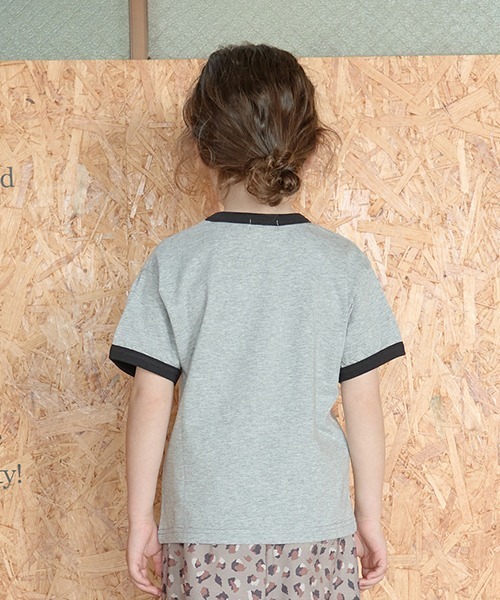 b・ROOM（ビールーム）の「【型崩れしないやわらかコットン】ナンバリングリンガーTシャツ（Tシャツ/カットソー・キッズ・ブルー/バイオレット/ブラック/グリーン/マスタード・120cm/130cm/150cm/110cm/140cm/100cm）」の12枚目の写真