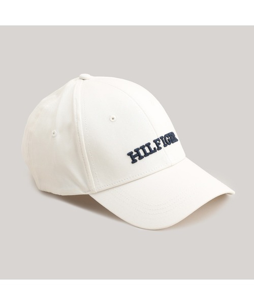 TOMMY HILFIGER（トミーヒルフィガー）の「【Stray Kids】【FUDGE掲載】ヒルフィガープレッピーキャップ（キャップ・レディース・アイボリー・FREE）」の2枚目の写真