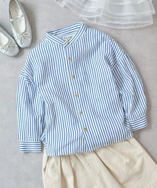 CIAOPANIC TYPY（チャオパニックティピー）の「【KIDS】OSOROリネンレーヨンシャツ（シャツ/ブラウス・キッズ・ネイビー/ピンク/グレー系その他・LARGE/MEDIUM/SMALL/XX-LARGE/X-LARGE）」の14枚目の写真