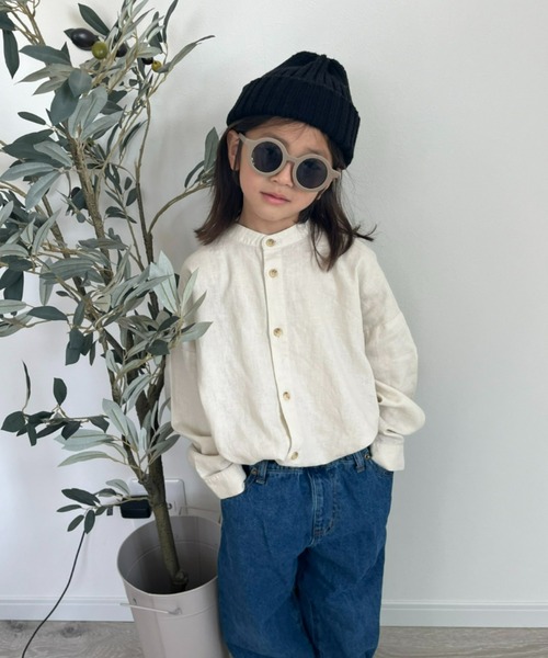 CIAOPANIC TYPY（チャオパニックティピー）の「【KIDS】OSOROリネンレーヨンシャツ（シャツ/ブラウス・キッズ・ネイビー/ピンク/グレー系その他・LARGE/MEDIUM/SMALL/XX-LARGE/X-LARGE）」の20枚目の写真