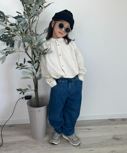 CIAOPANIC TYPY（チャオパニックティピー）の「【KIDS】OSOROリネンレーヨンシャツ（シャツ/ブラウス・キッズ・ネイビー/ピンク/グレー系その他・LARGE/MEDIUM/SMALL/XX-LARGE/X-LARGE）」の21枚目の写真