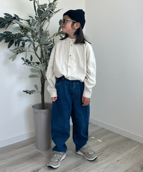 CIAOPANIC TYPY（チャオパニックティピー）の「【KIDS】OSOROリネンレーヨンシャツ（シャツ/ブラウス・キッズ・ネイビー/ピンク/グレー系その他・LARGE/MEDIUM/SMALL/XX-LARGE/X-LARGE）」の15枚目の写真