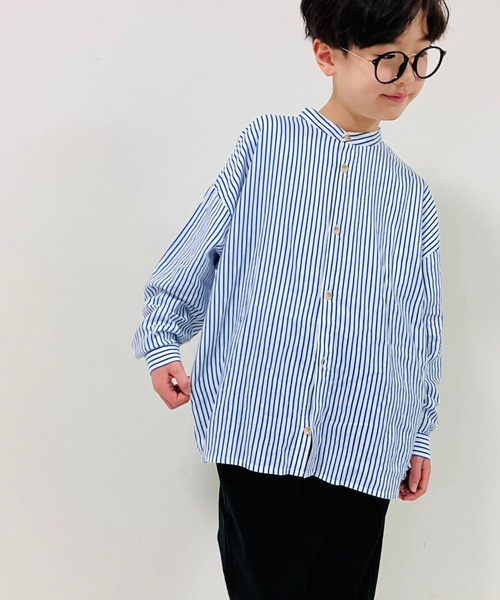 CIAOPANIC TYPY（チャオパニックティピー）の「【KIDS】OSOROリネンレーヨンシャツ（シャツ/ブラウス・キッズ・ネイビー/ピンク/グレー系その他・LARGE/MEDIUM/SMALL/XX-LARGE/X-LARGE）」の22枚目の写真