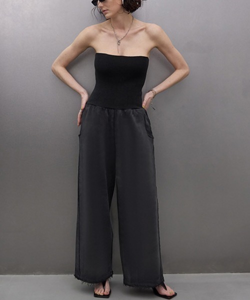 JOSE MOON（ジョゼムーン）の「2WAY SWEAT PANTS/ツーウェイスウェットパンツ（スウェットパンツ・レディース・ブラック/グレー/ホワイト・FREE）」の2枚目の写真