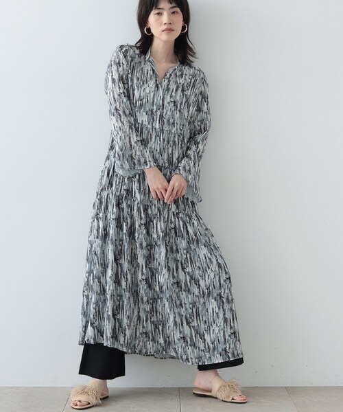 【セール】サイバープリントロングワンピース（ワンピース）｜GALLEST（ギャレスト） 7,568円