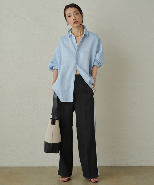 Lounge dress★美品★リネンオーバーシャツ LOUNGEDRESS（ラウンジドレス）の「リネンオーバーシャツ