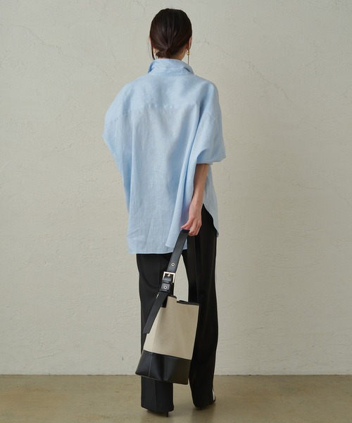 【逸品】 LOUNGEDRESS（ラウンジドレス）の「リネンオーバーシャツ トップス