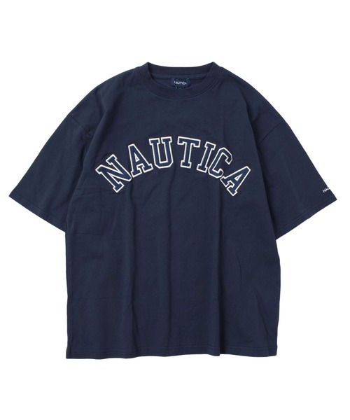 NAUTICA(ノーティカ)の「【NAUTICA】フロントロゴアップリケ刺繍半袖Tシャツ(Tシャツ/カットソー・キッズ・ライトブルー/グレー/ホワイト/ネイビー・M/L/XL)」の4枚目の写真
