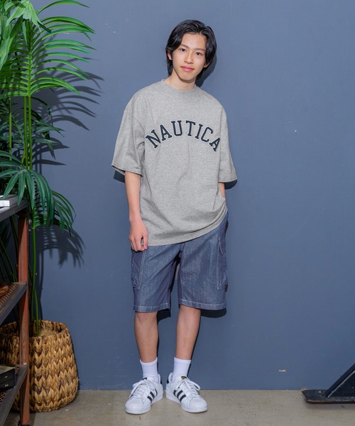NAUTICA(ノーティカ)の「【NAUTICA】フロントロゴアップリケ刺繍半袖Tシャツ(Tシャツ/カットソー・キッズ・ライトブルー/グレー/ホワイト/ネイビー・M/L/XL)」の17枚目の写真