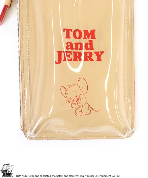 Tom&Jerry(トムアンドジェリー)の「【公式】TOM and JERRY クリアカラースマホショルダー(ショルダーバッグ・レディース・アイボリー/グレー/ベージュ・FREE)」の8枚目の写真