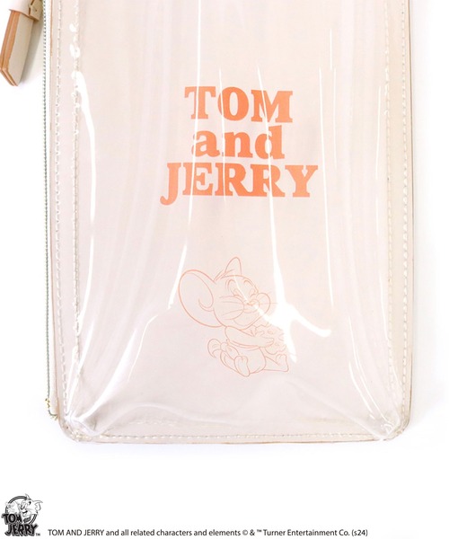 Tom&Jerry(トムアンドジェリー)の「【公式】TOM and JERRY クリアカラースマホショルダー(ショルダーバッグ・レディース・アイボリー/グレー/ベージュ・FREE)」の6枚目の写真