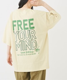 CUBE SUGAR（キューブシュガー）の「コットンカットソーバックプリントビッグTシャツ（Tシャツ/カットソー・メンズ）」