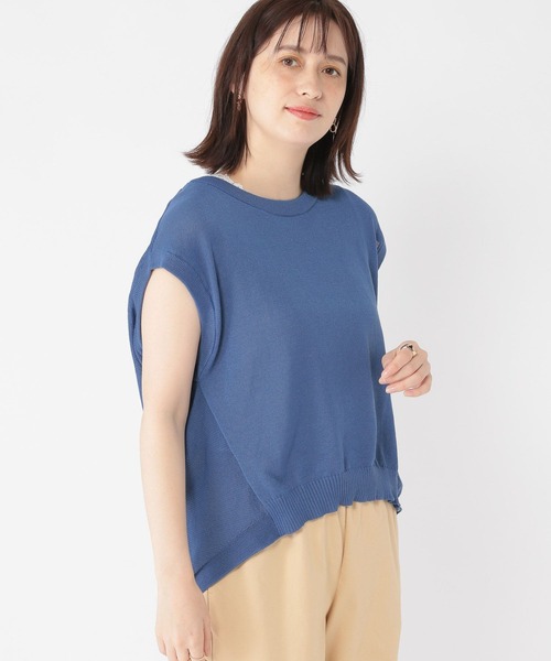 studio CLIP(スタディオクリップ)の「12ゲージコクーンベスト(ベスト・レディース・ブラウン/アイボリー/ブルー・FREE)」の9枚目の写真