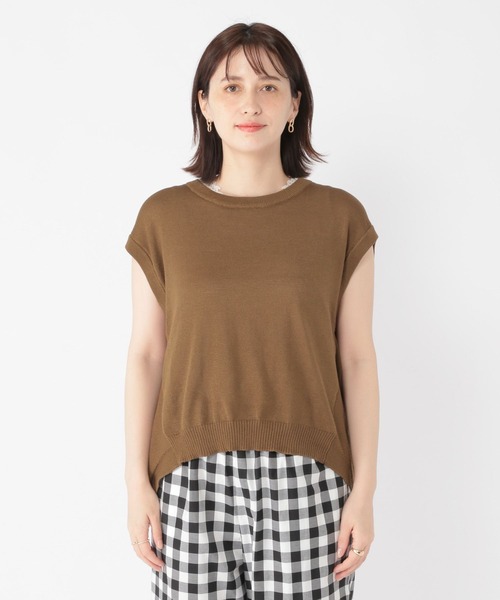 studio CLIP(スタディオクリップ)の「12ゲージコクーンベスト(ベスト・レディース・ブラウン/アイボリー/ブルー・FREE)」の10枚目の写真