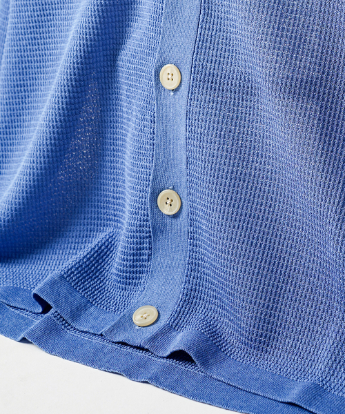 417 EDIFICE（フォーワンセブンエディフィス）の「DRY Linenlike / カーディガン（カーディガン/ボレロ・メンズ・ブラック系その他/ブルー/ベージュ/ネイビー・SMALL/MEDIUM/LARGE）」の8枚目の写真