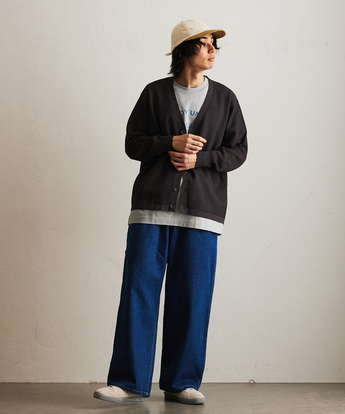 417 EDIFICE（フォーワンセブンエディフィス）の「DRY Linenlike / カーディガン（カーディガン/ボレロ・メンズ・ブラック系その他/ブルー/ベージュ/ネイビー・SMALL/MEDIUM/LARGE）」の11枚目の写真