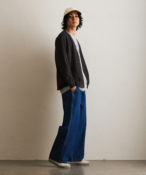 417 EDIFICE（フォーワンセブンエディフィス）の「DRY Linenlike / カーディガン（カーディガン/ボレロ・メンズ・ブラック系その他/ブルー/ベージュ/ネイビー・SMALL/MEDIUM/LARGE）」の14枚目の写真