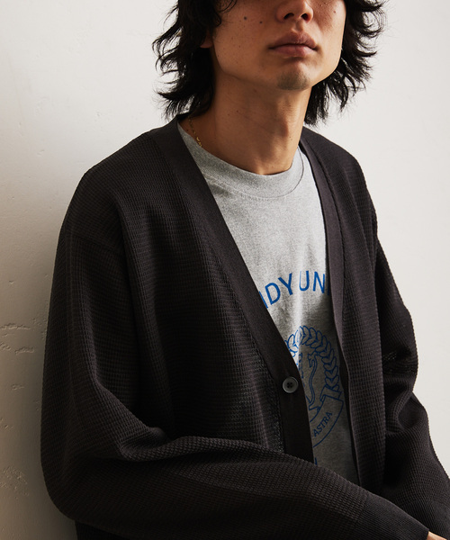 417 EDIFICE（フォーワンセブンエディフィス）の「DRY Linenlike / カーディガン（カーディガン/ボレロ・メンズ・ブラック系その他/ブルー/ベージュ/ネイビー・SMALL/MEDIUM/LARGE）」の21枚目の写真