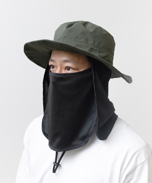 KiU（キウ）の「紫外線防止フィッシングフルプロテクションUVハット（ハット・メンズ・ベージュ/カーキ/ブラック・FREE）」の11枚目の写真