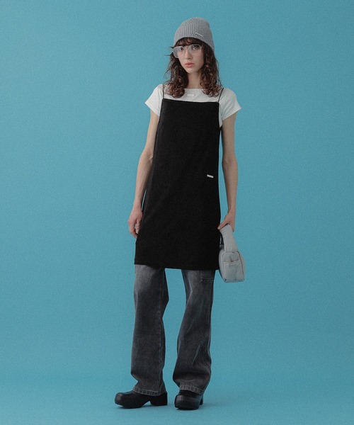 DISPATCHER NO.8（ディスパッチャーナンバーエイト）の「パイルキャミミニワンピース（ワンピース・レディース・ブラック/オリーブ・ONE SIZE）」の2枚目の写真