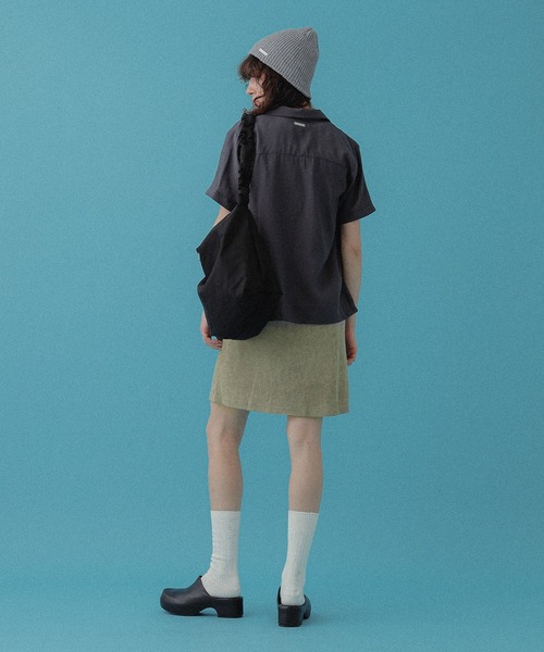 DISPATCHER NO.8（ディスパッチャーナンバーエイト）の「パイルキャミミニワンピース（ワンピース・レディース・ブラック/オリーブ・ONE SIZE）」の18枚目の写真